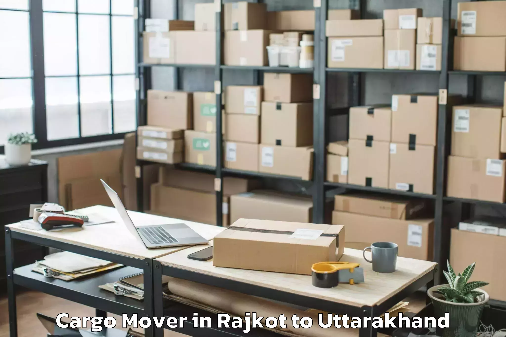 Hassle-Free Rajkot to Naini Tal Cargo Mover